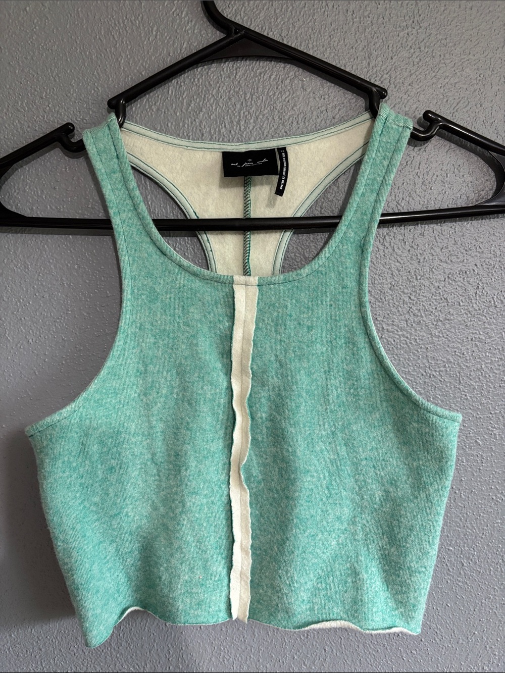 Urban Outfitters Mint Reversible Racerback Crop Tank